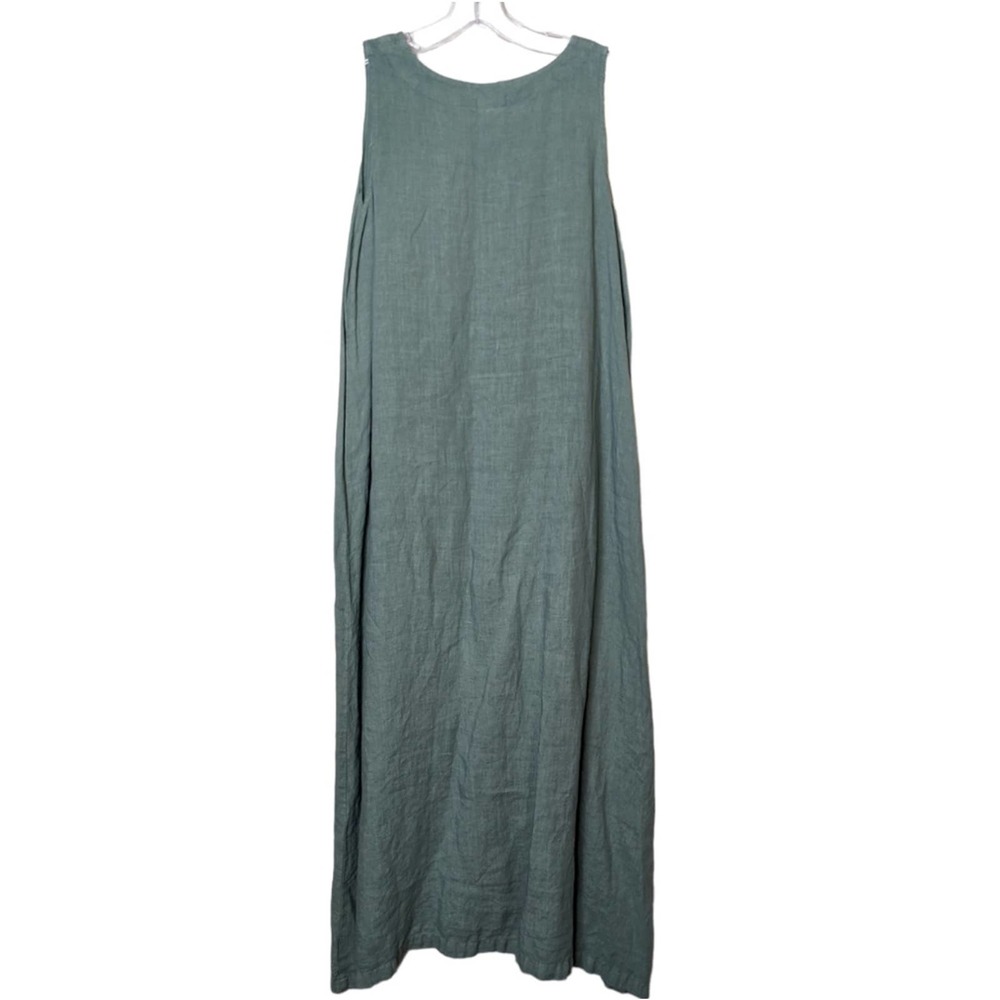 CP Shades Olive Green Linen Maxi Dress - Picture 3 of 10